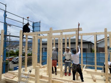 ７月上棟は合計５棟！【厚木市鳶尾５丁目Ｙ様邸】心を込めて上棟しました♪